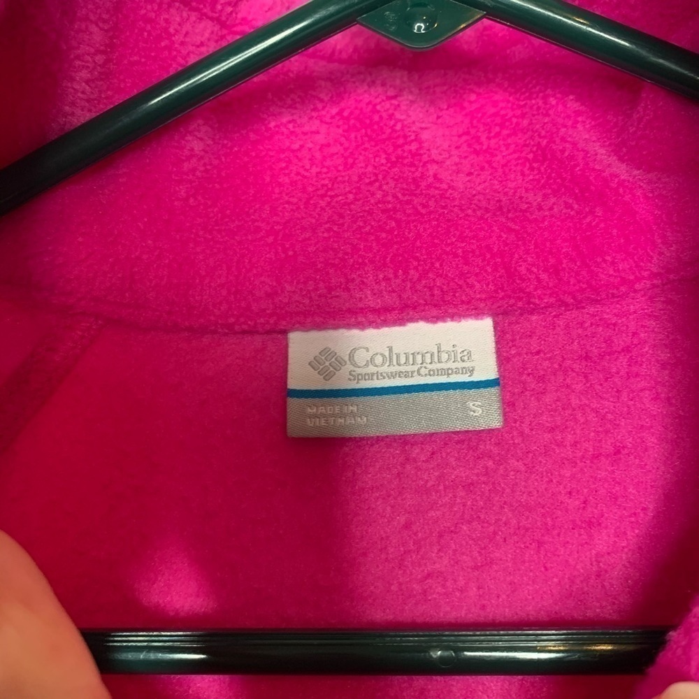 Columbia Womens Fleece Jacket Size Small Pink - Picture 2 of 4